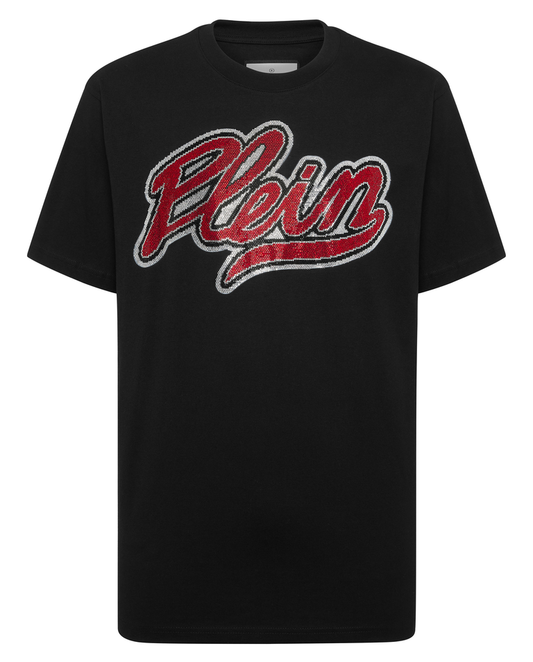 Czarna koszulka z okrągłym dekoltem