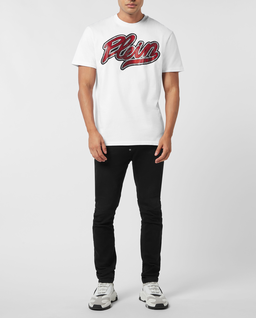 Biała koszulka z okrągłym dekoltem - Image #2