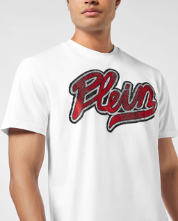 Biała koszulka z okrągłym dekoltem - Image #3