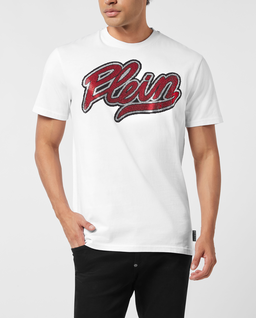 Biała koszulka z okrągłym dekoltem - Image #0