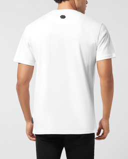 Biały t-shirt z nadrukiem Eagle - Image #4