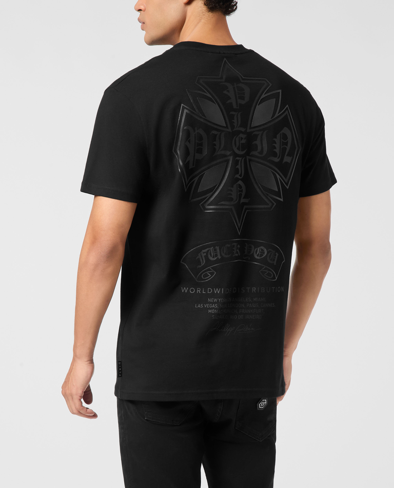 Czarny t-shirt Puffy Chrome Crest