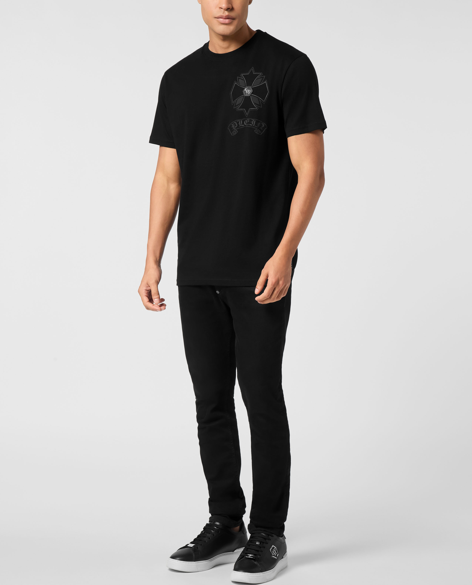 Czarny t-shirt Puffy Chrome Crest - Image #2