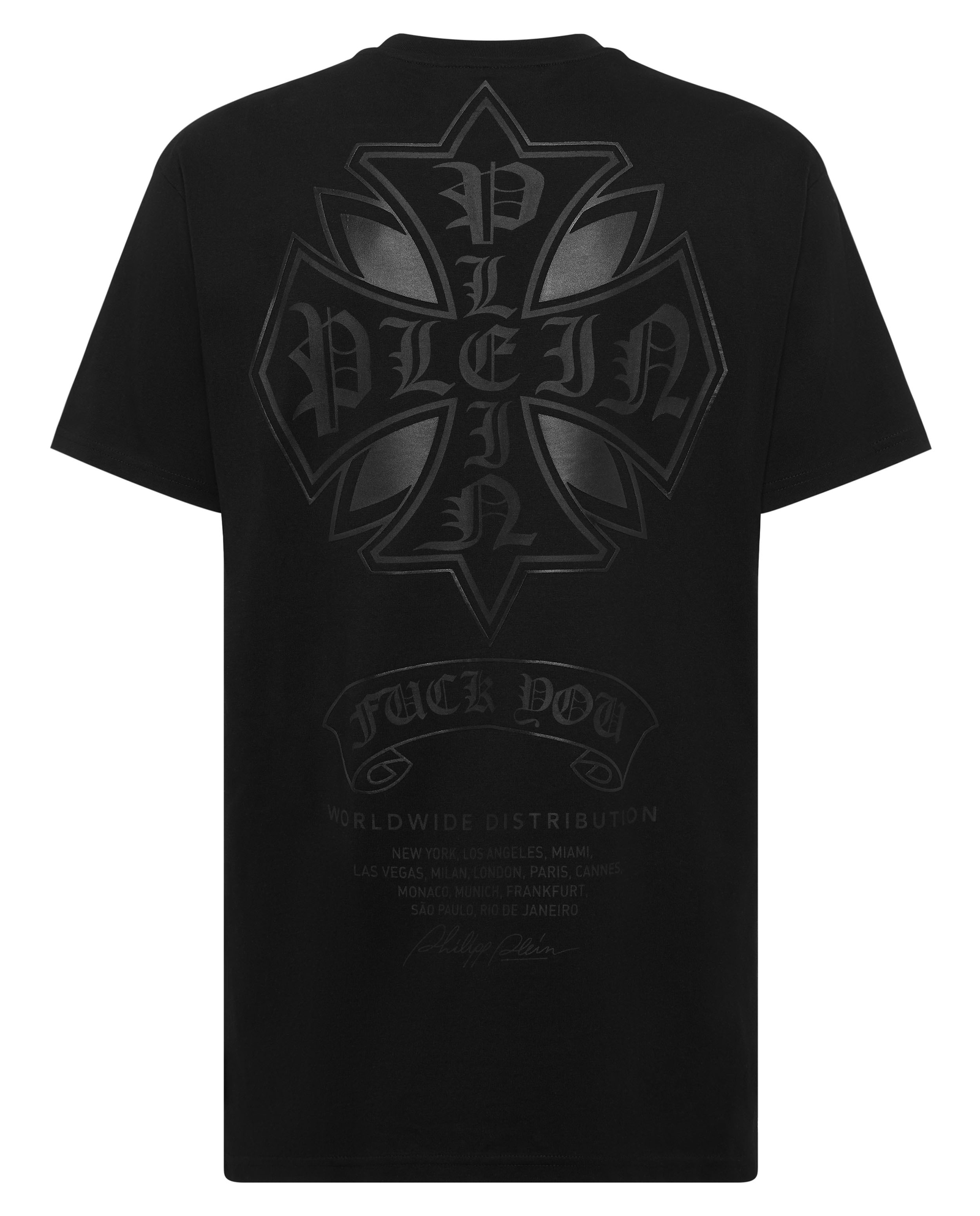 Czarny t-shirt Puffy Chrome Crest - Image #5