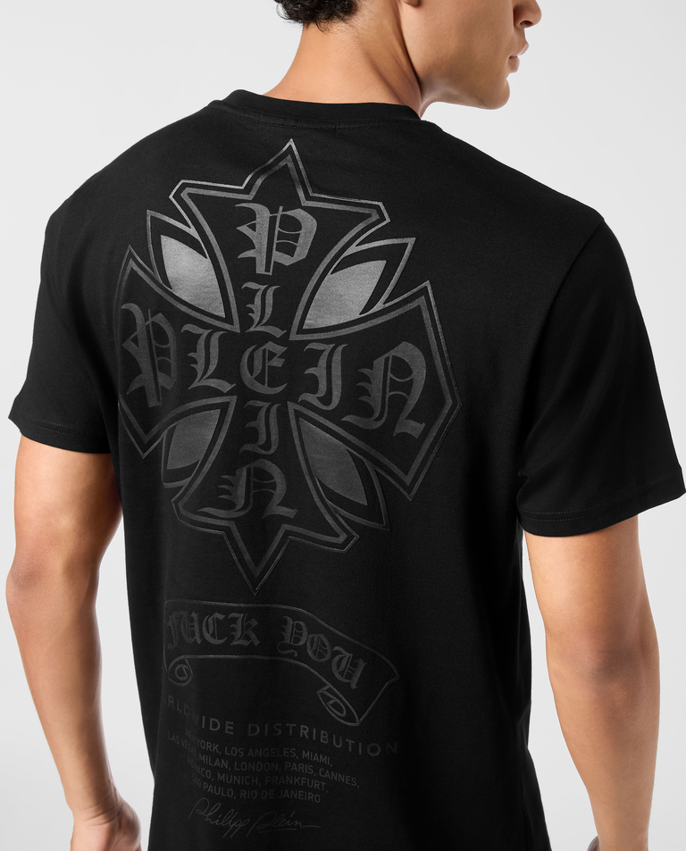 Czarny t-shirt Puffy Chrome Crest - Image #3