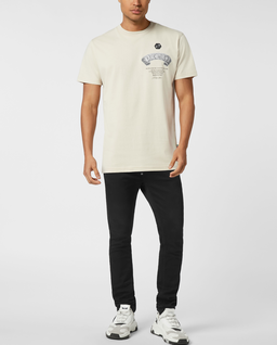 Kremowy t-shirt Baroque Skull - Image #2