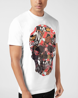 Biała koszulka Beer Skull - Image #4