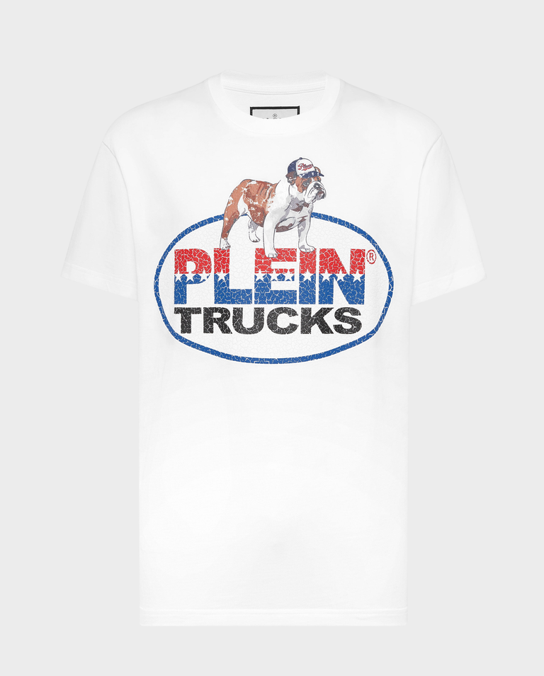 Biały t-shirt Bulldog