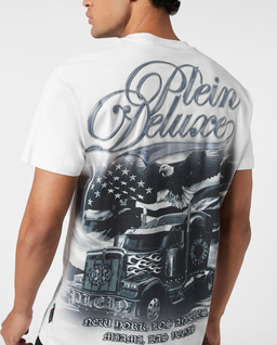 Biała koszulka Gothic Plein - Image #4