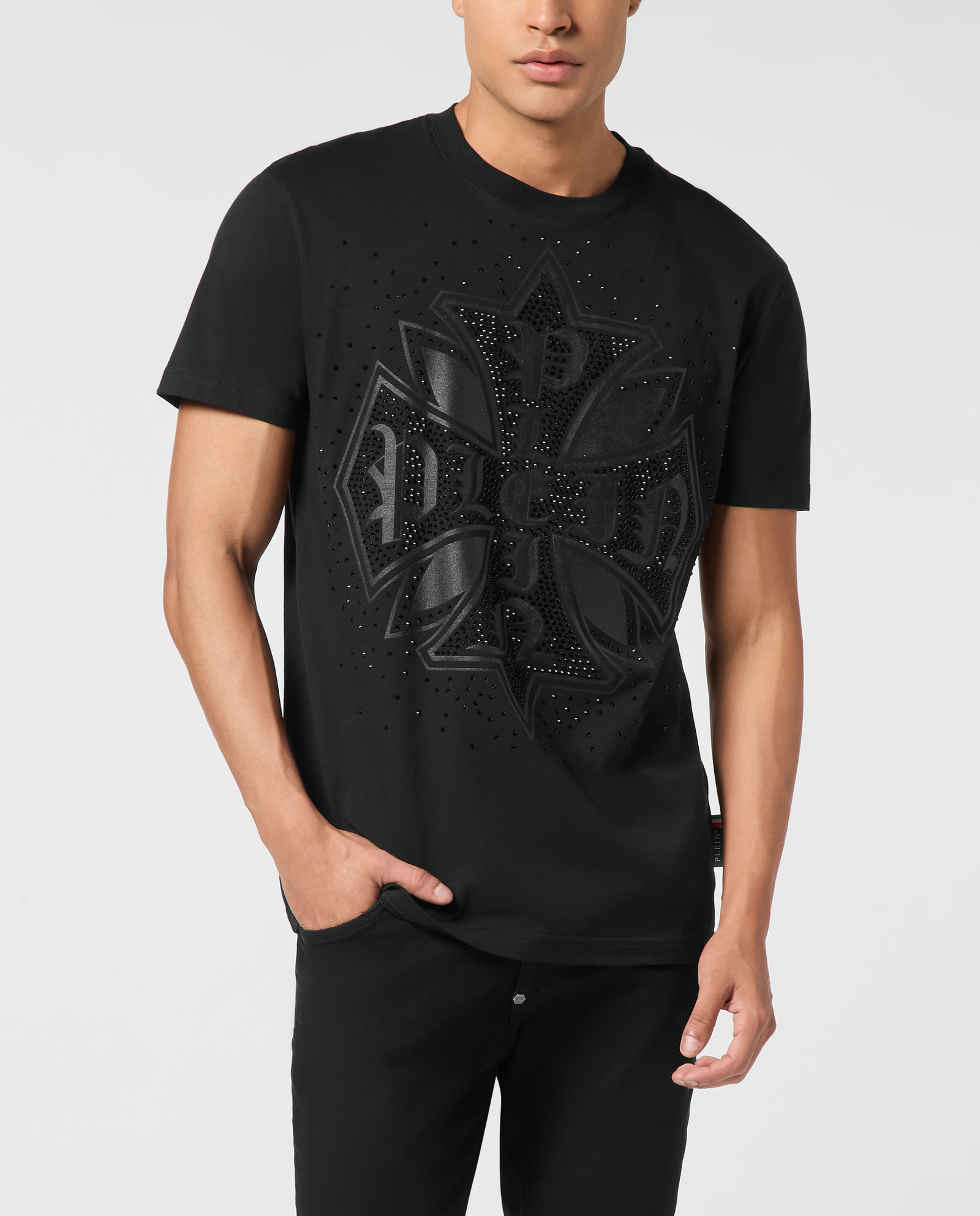 Czarny t-shirt z logo - Image #0