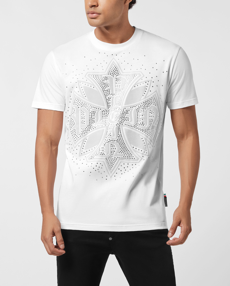 Biały t-shirt z logo