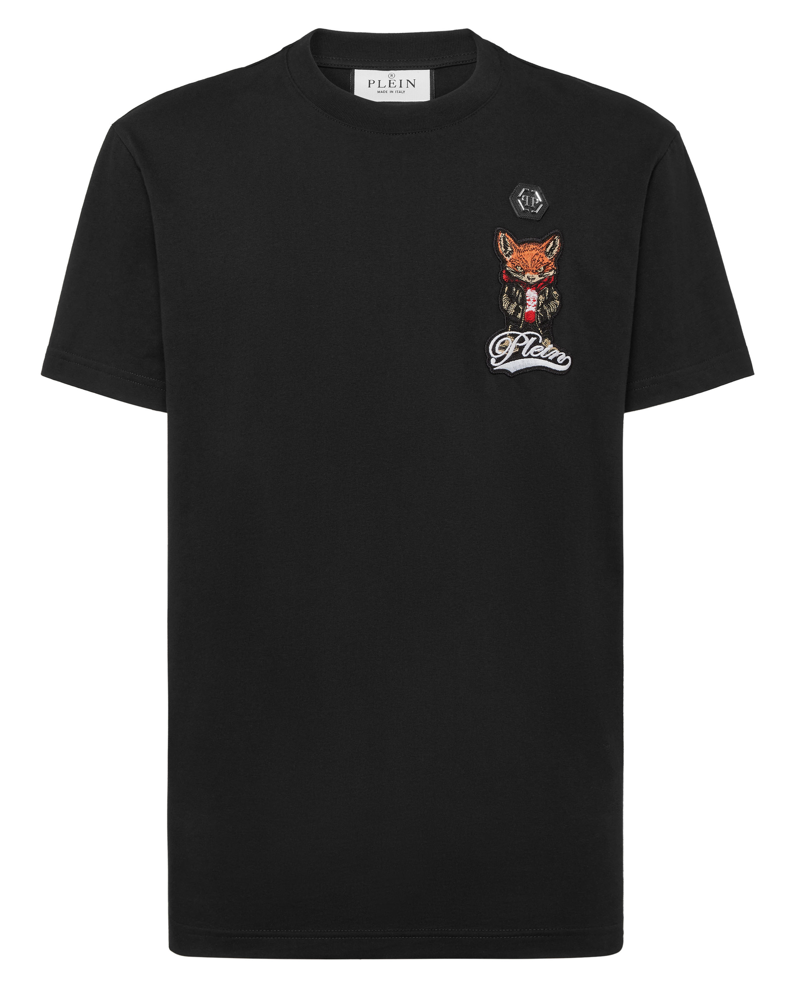 Czarna koszulka z naszywką Fox - Image #1