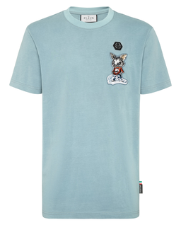 Błękitny t-shirt Bunny Signature - Image #4