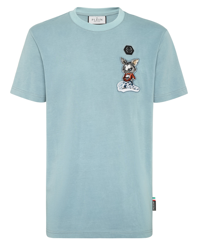 Błękitny t-shirt Bunny Signature - Image #4