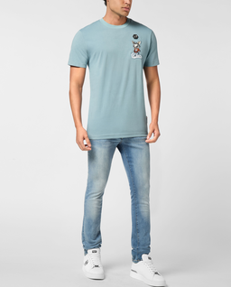 Błękitny t-shirt Bunny Signature - Image #2