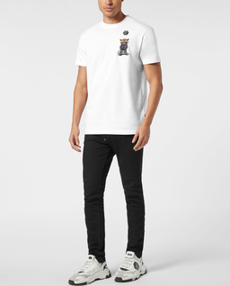 Biały t-shirt Raccoon Signature - Image #3