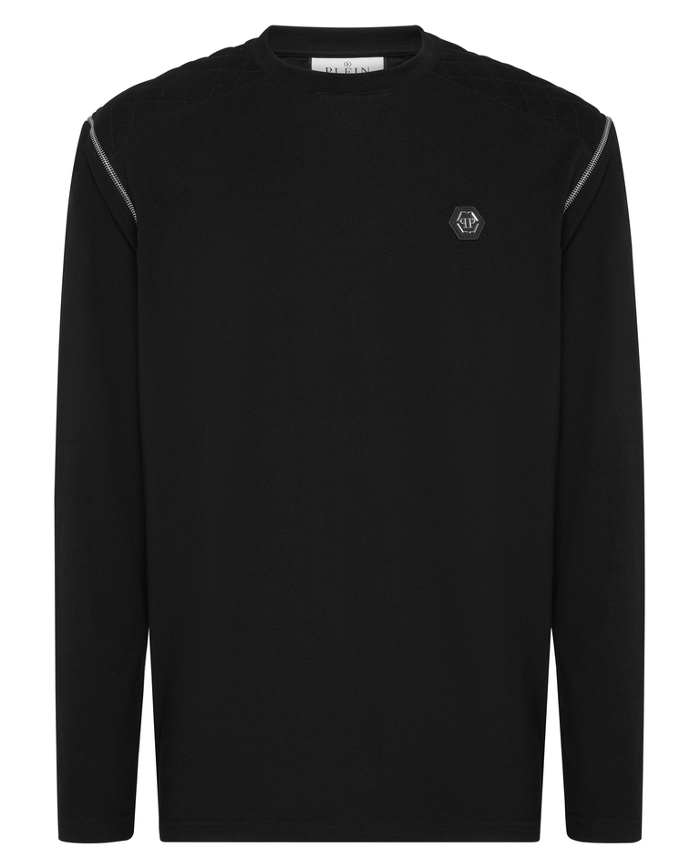 Czarny bawełniany longsleeve