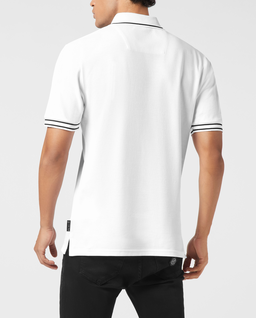 Biała koszulka polo z bawełny - Image #3