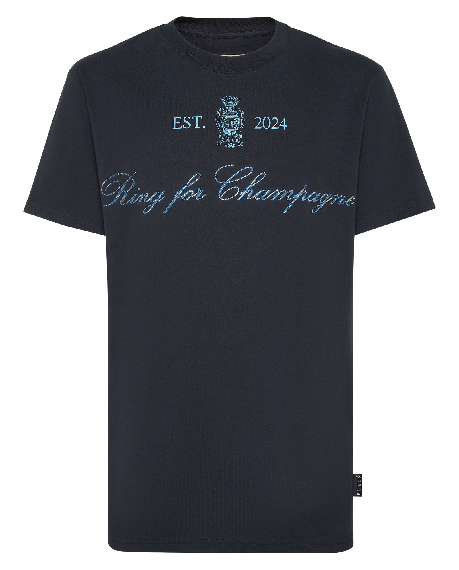 Granatowy t-shirt z napisem - Image #4