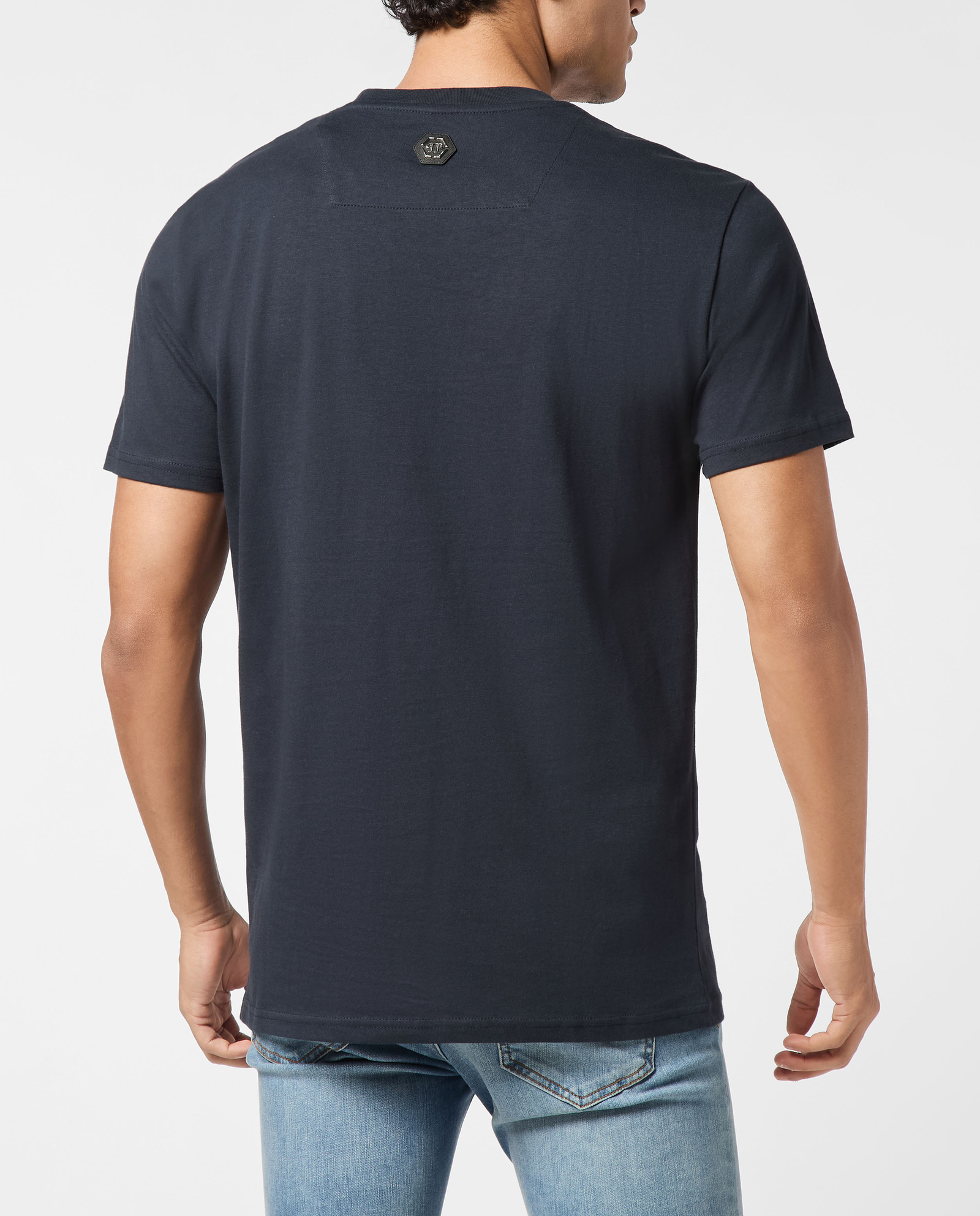 Granatowy t-shirt z napisem - Image #2