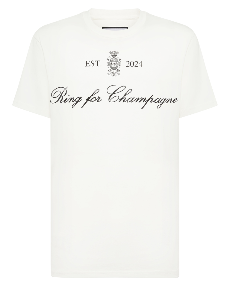 Biały t-shirt z napisem - Image #4