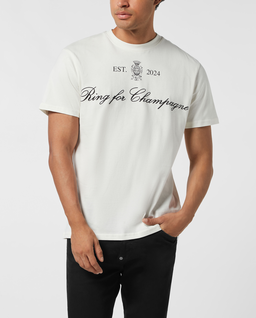 Biały t-shirt z napisem - Image #0