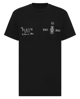 Bawełniany t-shirt z nadrukami - Image #1