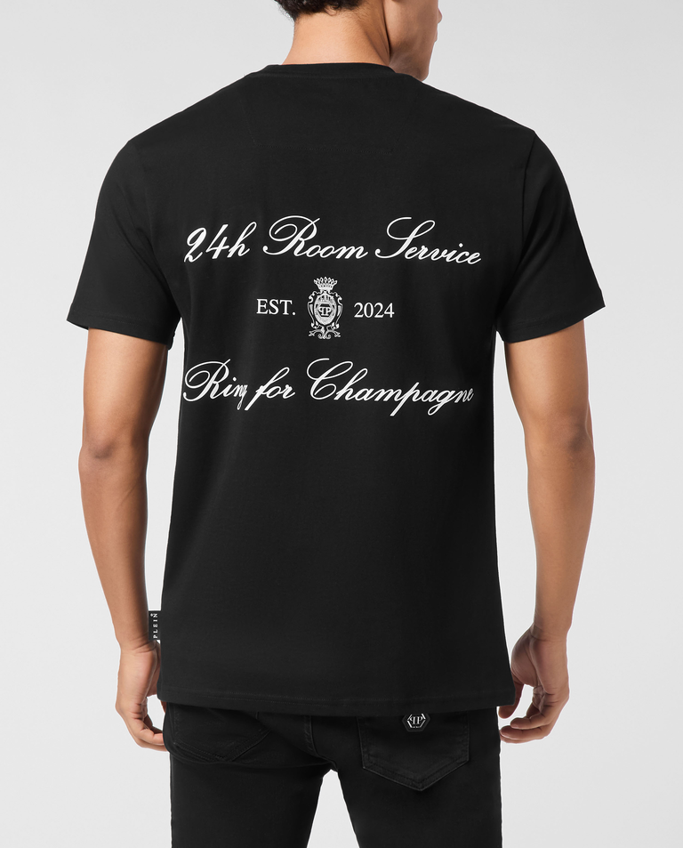 Bawełniany t-shirt z nadrukami - Image #2