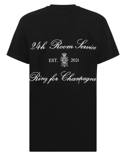 Bawełniany t-shirt z nadrukami - Image #5