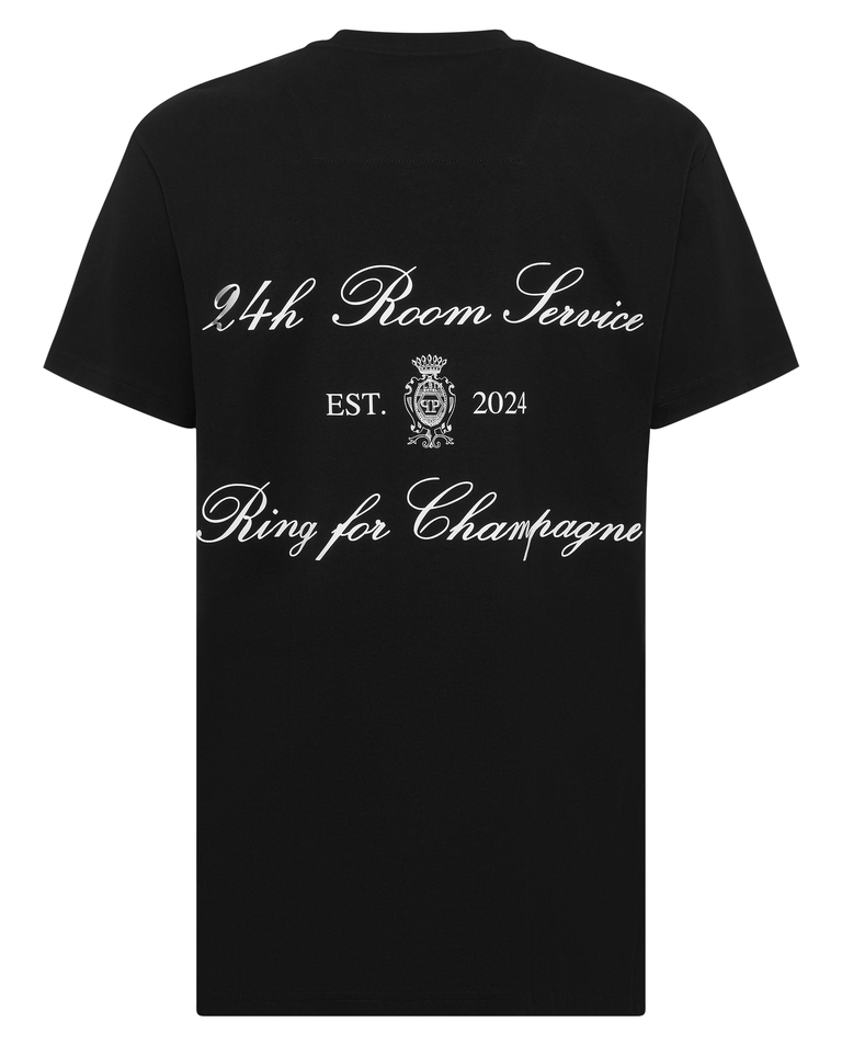 Bawełniany t-shirt z nadrukami - Image #5
