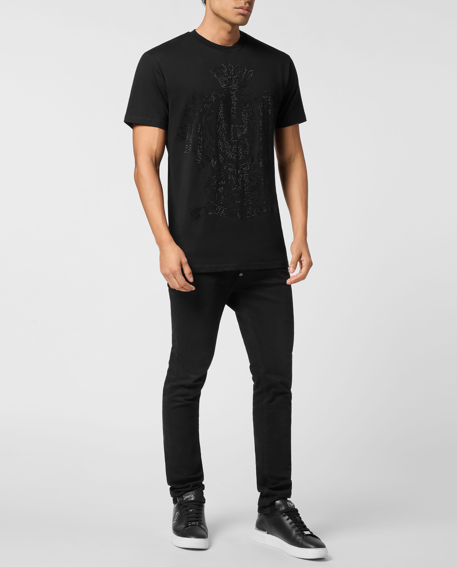 Czarny t-shirt Stones Crest - Image #1