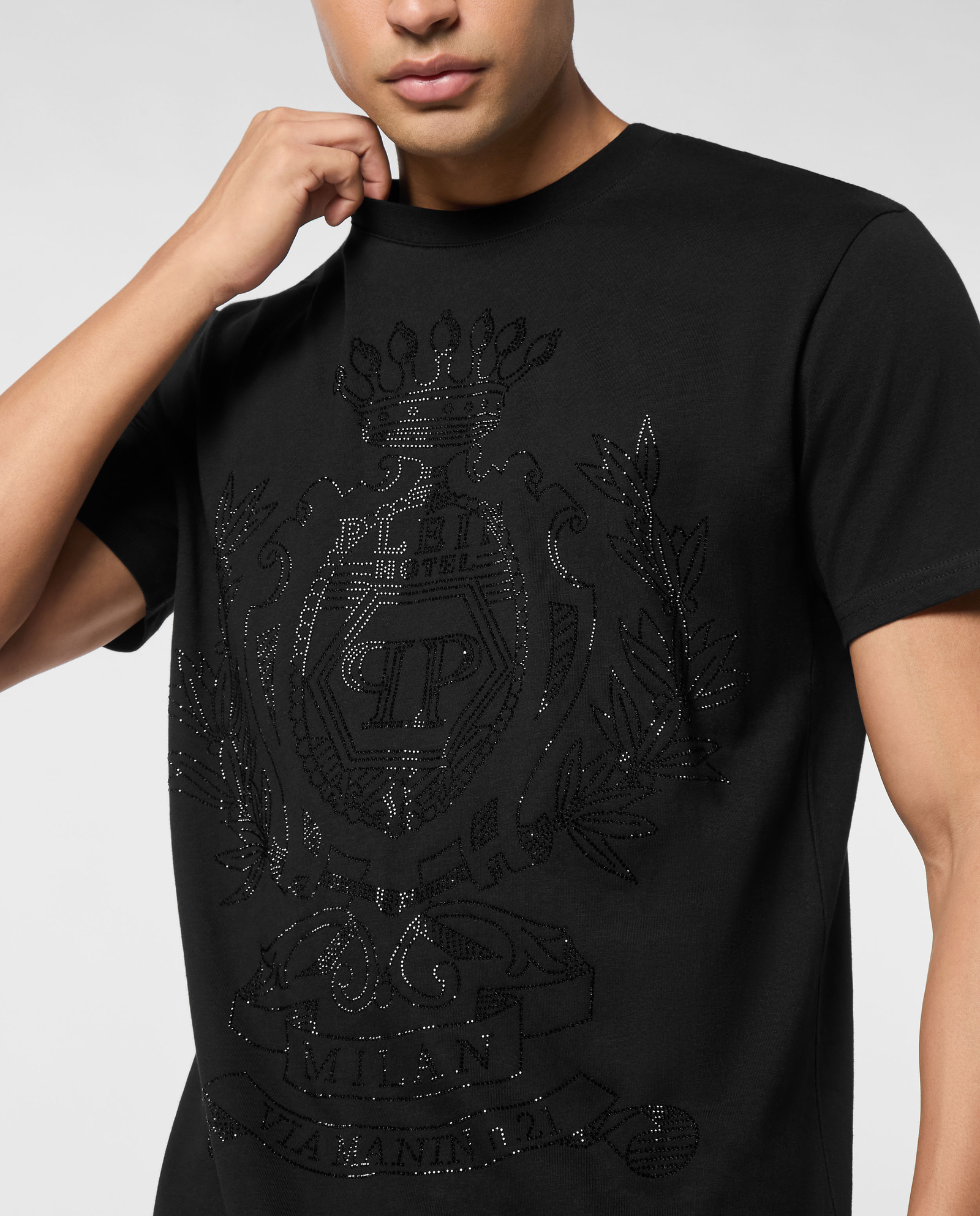 Czarny t-shirt Stones Crest - Image #3