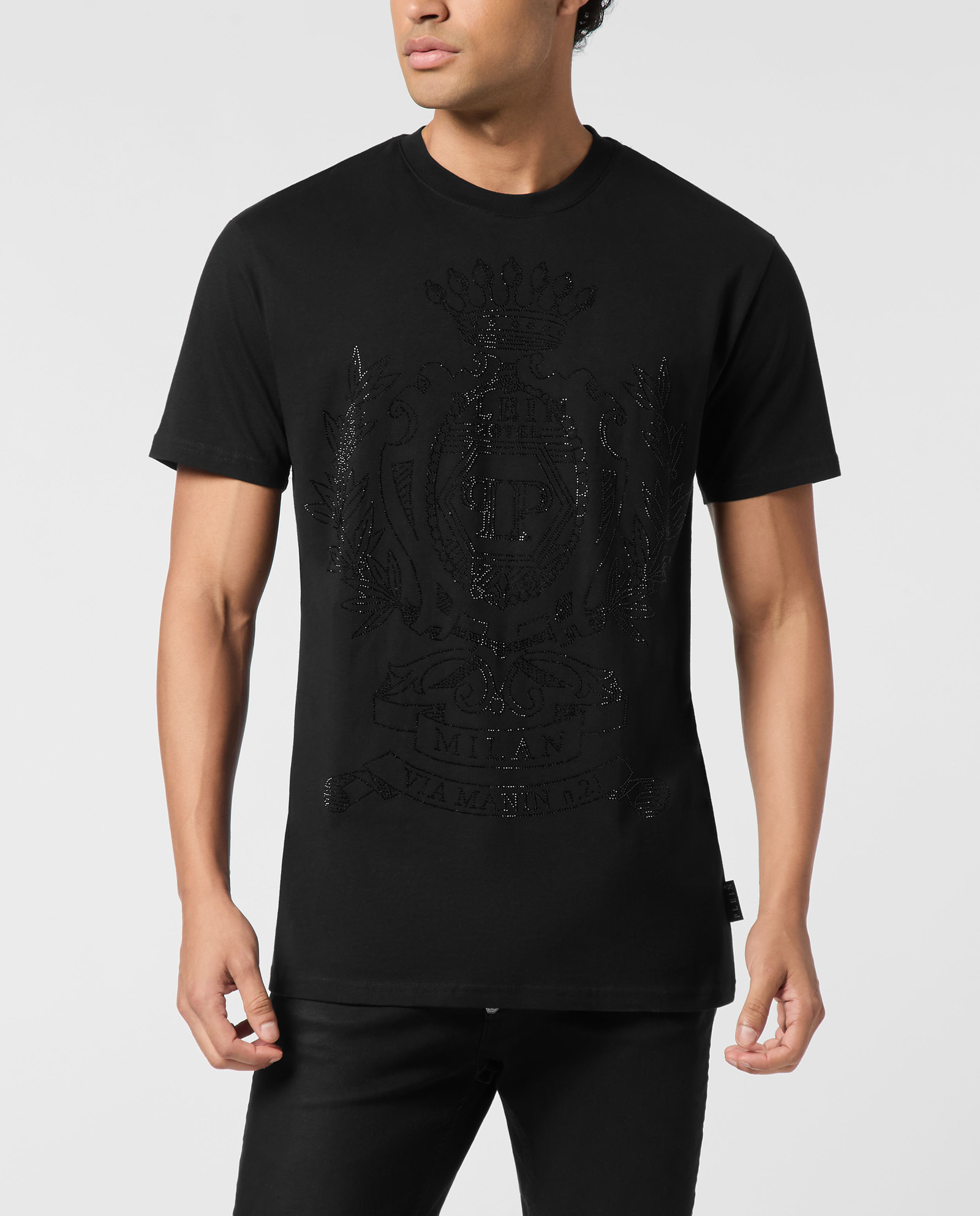 Czarny t-shirt Stones Crest - Image #0