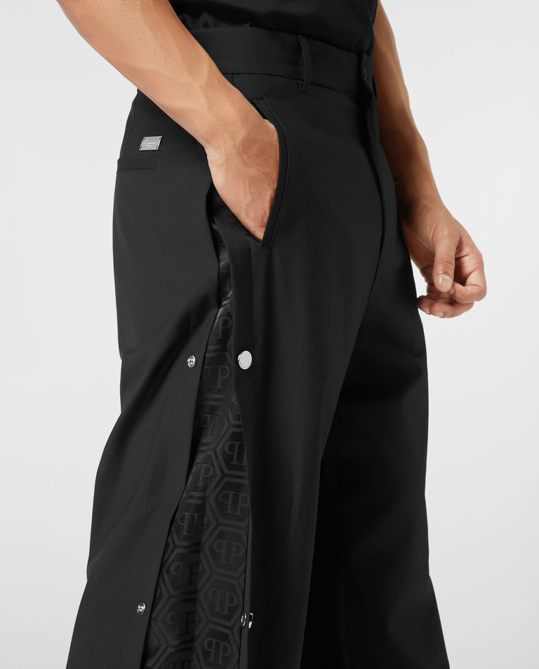 Czarne spodnie Loose Fit Monogram - Image #4