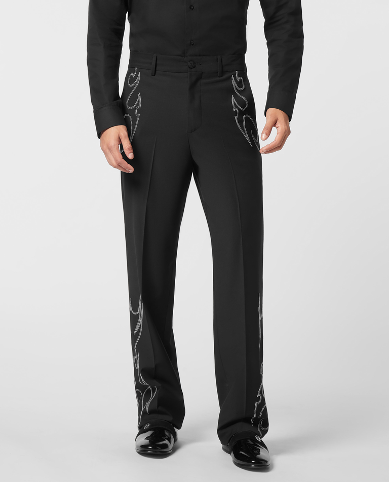 Czarne spodnie Texas Studs - Image #0