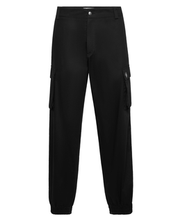 Czarne spodnie cargo Straight Fit - Image #1