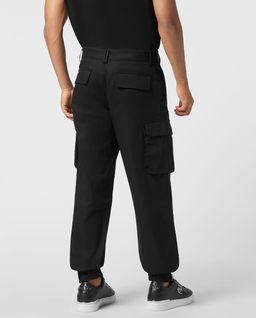 Czarne spodnie cargo Straight Fit - Image #3