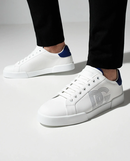 Biało-bordowe sneakersy Portofino - Image #0