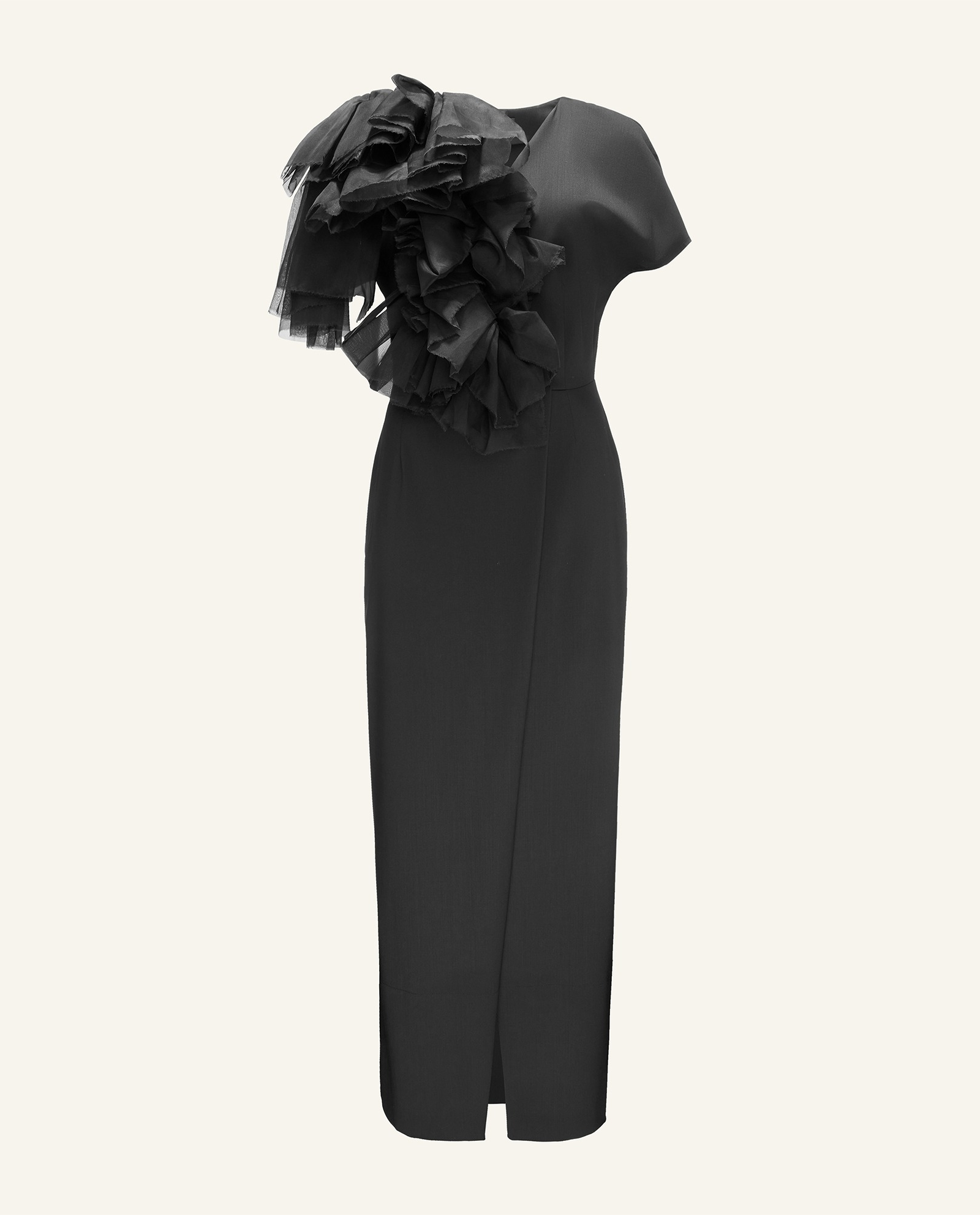 Czarna sukienka z ornamentem - Image #5