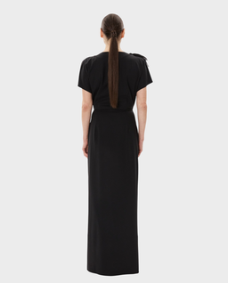 Czarna sukienka z ornamentem - Image #1