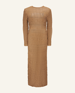 Pleciona skórzana sukienka maxi - Image #2