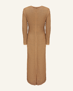 Pleciona skórzana sukienka maxi - Image #3