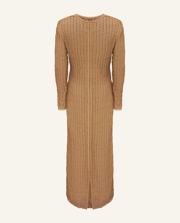 Pleciona skórzana sukienka maxi - Image #3