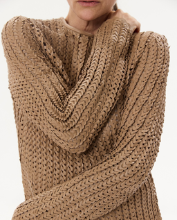 Pleciona skórzana sukienka maxi - Image #6