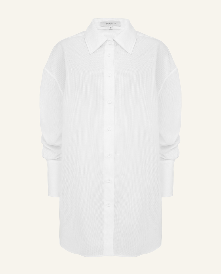 Biała bawełniana koszula - Image #3