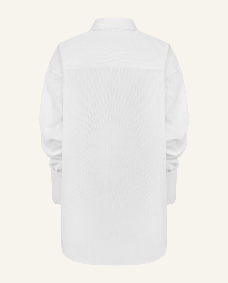 Biała bawełniana koszula - Image #4