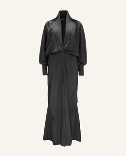 Czarne wełniane kimono - Image #3