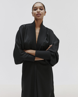 Czarne wełniane kimono - Image #2