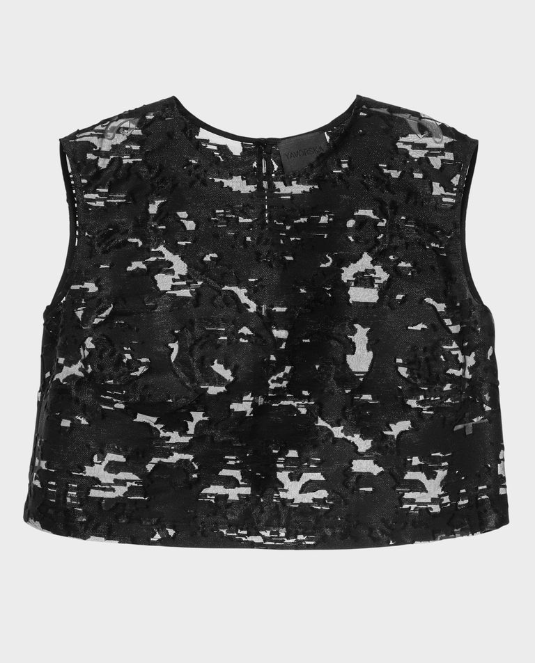 Czarny krótki top - Image #4