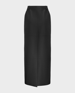 Spódnica maxi z matowej skóry - Image #4
